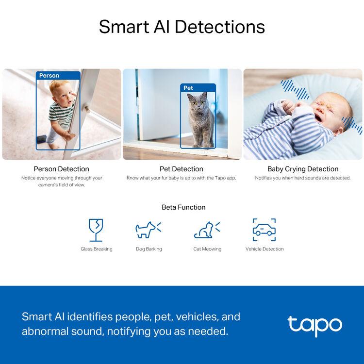 TP-Link Tapo C230 3K 5MP Pan/Tilt 360º Smart Ai Detection Home Security Wi-Fi Two-Way Audio Camera