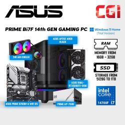PRIME Bi7F 14th Gen Gaming PC Set ( Intel Core i7 | Nvidia RTX5060Ti O16G | 16GB RAM | 512GB SSD | Win11Home Trial )