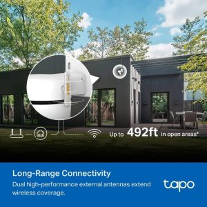 TP-Link Tapo C530WS 3K 5MP Outdoor 360° Pan/Tilt Ai Detection IP66 Security Wi-Fi Camera