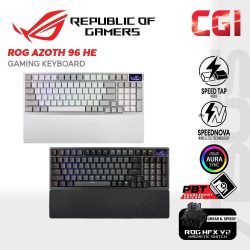Asus ROG Azoth 96 HE Lite HFX V2 Magnetic Switches SpeedNova 8K Tri-Mode Gaming Keyboard with OLED Display