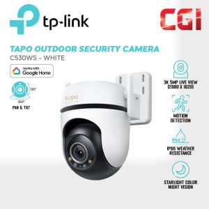 TP-Link Tapo C530WS 3K 5MP Outdoor 360° Pan/Tilt Ai Detection IP66 Security Wi-Fi Camera