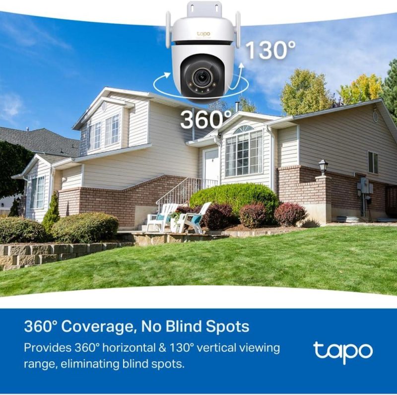 TP-Link Tapo C530WS 3K 5MP Outdoor 360° Pan/Tilt Ai Detection IP66 Security Wi-Fi Camera