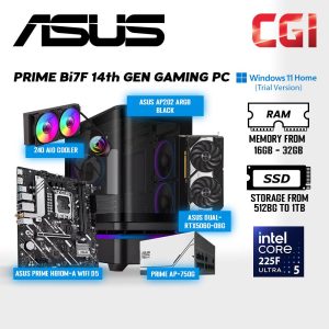 PRIME HU5F Ultra 5 Gaming PC ( Intel Core Ultra 5| Nvidia RTX5060 O8G | 16GB RAM | 512GB SSD | Win11Home Trial )