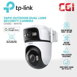 TP-Link Tapo C545D Outdoor 2K 3MP Dual Lens 165° Pan/Tilt Smart Tracking IP66 Security Camera