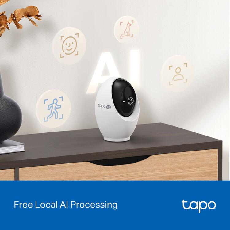 TP-Link Tapo C260 4K 8MP Pan/Tilt 360º Smart AI Home Security Wi-Fi Camera with Human Face Recognition
