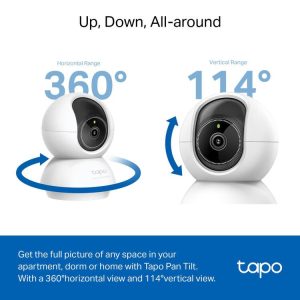 TP-Link Tapo C230 3K 5MP Pan/Tilt 360º Smart Ai Detection Home Security Wi-Fi Two-Way Audio Camera