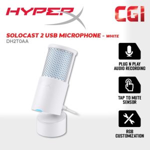 HyperX Solocast 2 FRS Build-In Shock Mount Pop Filter USB Plug-and-Play Microphone - HPRX-DH2T0AA