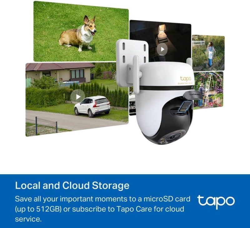 TP-Link Tapo C530WS 3K 5MP Outdoor 360° Pan/Tilt Ai Detection IP66 Security Wi-Fi Camera