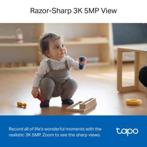 TP-Link Tapo C230 3K 5MP Pan/Tilt 360º Smart Ai Detection Home Security Wi-Fi Two-Way Audio Camera
