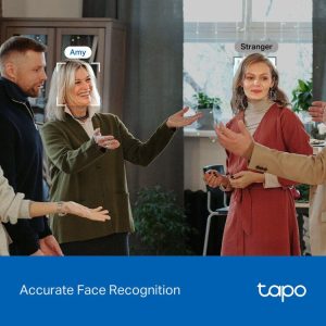 TP-Link Tapo C260 4K 8MP Pan/Tilt 360º Smart AI Home Security Wi-Fi Camera with Human Face Recognition