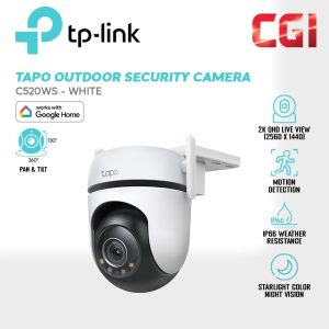 TP-Link Tapo C520WS 2K QHD 360° Outdoor Pan/Tilt Smart Ai Dectection IP66 Security Wi-Fi Camera
