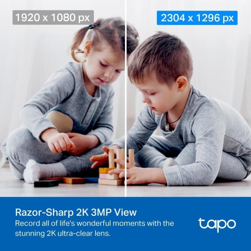 TP-Link Tapo C210 | C211 2K 3MP Home Security Wi-Fi Camera 360° Pan Tilt Night Vision Two-Way Audio