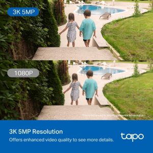 TP-Link Tapo C530WS 3K 5MP Outdoor 360° Pan/Tilt Ai Detection IP66 Security Wi-Fi Camera