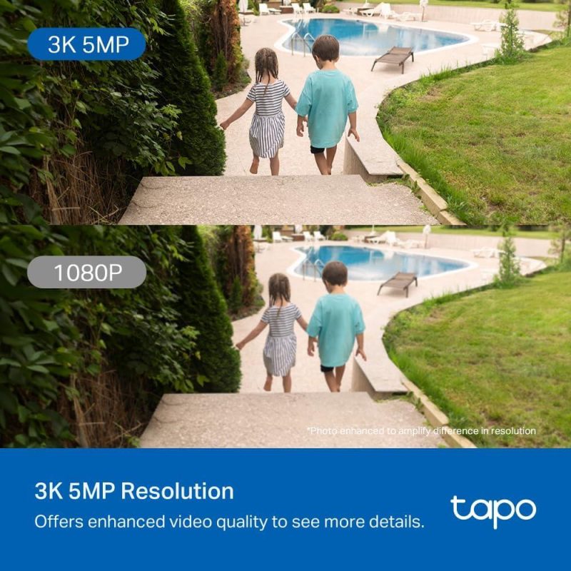 TP-Link Tapo C530WS 3K 5MP Outdoor 360° Pan/Tilt Ai Detection IP66 Security Wi-Fi Camera