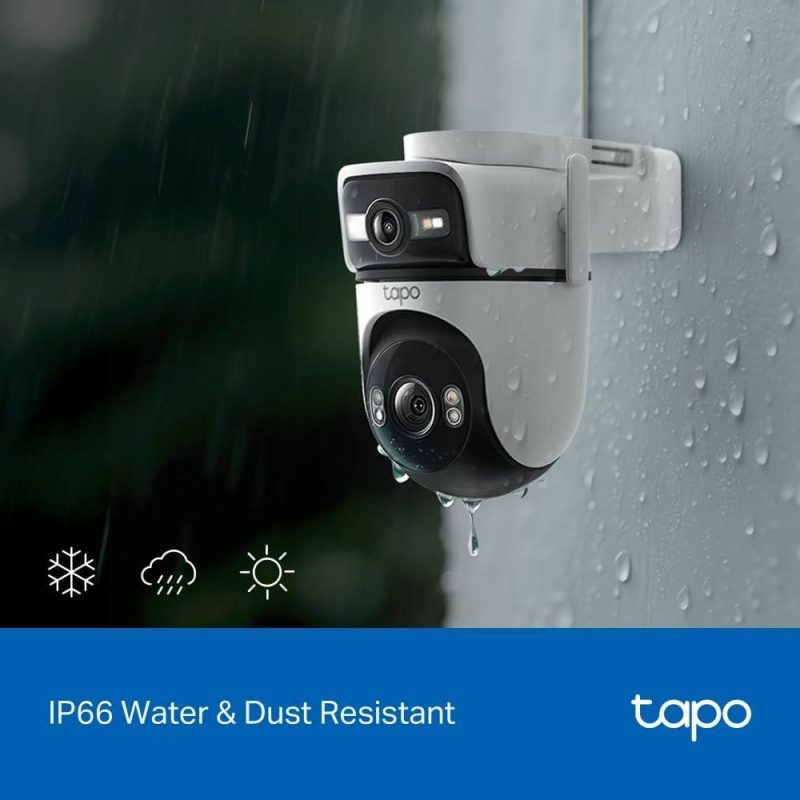 TP-Link Tapo C545D Outdoor 2K 3MP Dual Lens 165° Pan/Tilt Smart Tracking IP66 Security Camera