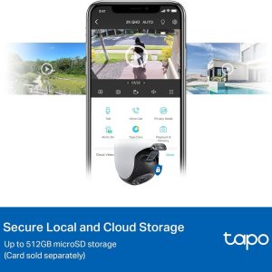 TP-Link Tapo C520WS 2K QHD 360° Outdoor Pan/Tilt Smart Ai Dectection IP66 Security Wi-Fi Camera