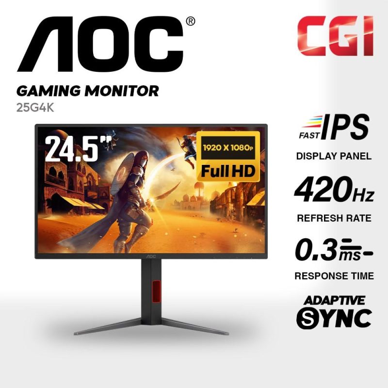 f8b0188a0ff84b487924c8c37a1c60aa.jpeg AOC Agon 24.5" 25G4K Fast IPS FHD HDR400 Adaptive Sync 420Hz 0.3ms Gaming Monitor