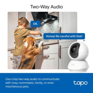 TP-Link Tapo C230 3K 5MP Pan/Tilt 360º Smart Ai Detection Home Security Wi-Fi Two-Way Audio Camera