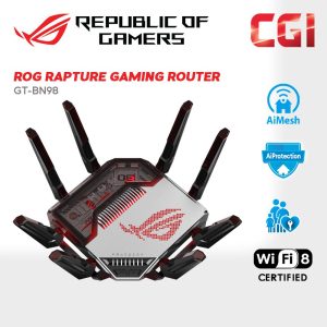[PREORDER] Asus ROG Rapture GT-BN98 Quad-Band WiFi 8 25000 Mbps AiProtection AiMesh Gaming Router