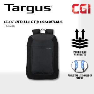 Targus 15-16" TSB966GL Intellect Essential 16L Slim & Lightweight AirMesh Backpack