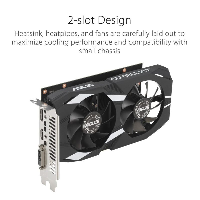 Asus Dual GeForce RTX™ 3050 6GB GDDR6 OC Edition Graphic Card -DUAL-RTX3050-O6G