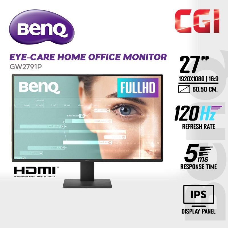 BenQ 27" GW2791P IPS FHD 120Hz 5ms Eye Care Home Office Monitor