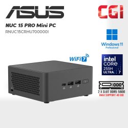 Asus NUC 15 Pro RNUC15CRHU700000I (Intel Core Ultra 7 255H) Win11Pro with Office Mini PC