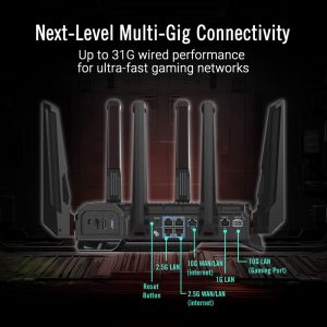 [PREORDER] Asus ROG Rapture GT-BN98 Quad-Band WiFi 8 25000 Mbps AiProtection AiMesh Gaming Router