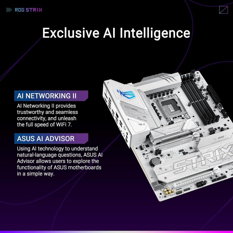 Asus ROG Strix B860-A Gaming WiFi DDR5 WiFi 7 Aura Sync Gaming Motherboard BUNDLE Processor