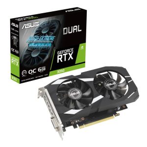 Asus Dual GeForce RTX™ 3050 6GB GDDR6 OC Edition Graphic Card -DUAL-RTX3050-O6G