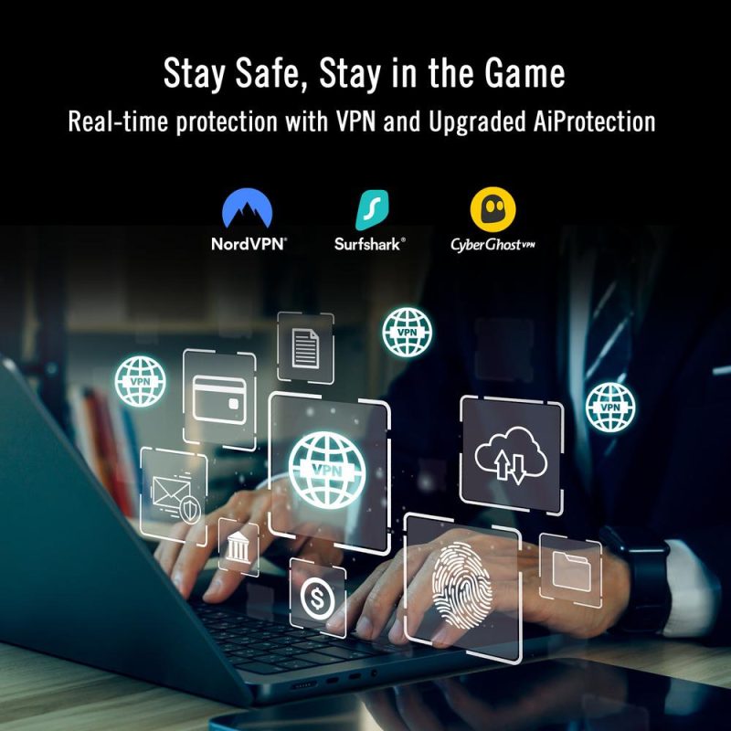 [PREORDER] Asus ROG Rapture GT-BN98 Quad-Band WiFi 8 25000 Mbps AiProtection AiMesh Gaming Router